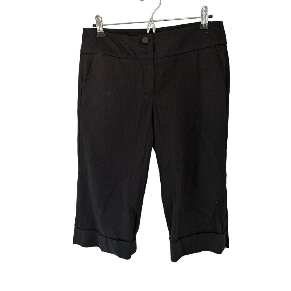 SANDRO Bermuda Shorts Strait Cut Knitted Cotton Back Size 8